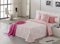 VIALMAN Copriletto trapuntato leggero Sofia 18 per letto singolo da 105 cm | Dimensioni copriletto 200 x 270 cm, colore rosa
