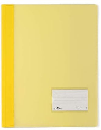 DURABLE Hunke & Jochheim Schnellhefter DURALUX®, transluzente Folie, für A4 Überbreit, 280x332mm, gelb