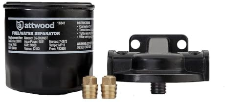 Attwood 11840 – 7 Filtro separatore di acqua benzina