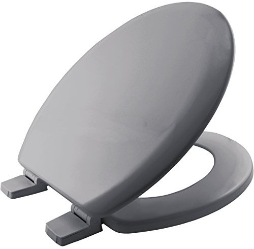 Bemis 5000AR Chicago Toilet Seat - Whisper Grey, 48.8 x 37.8 x 6 centimeters