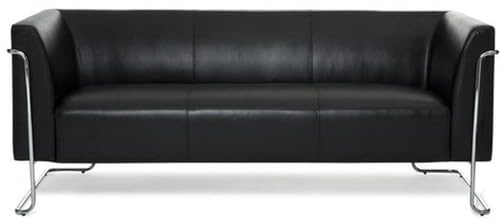 hjh OFFICE Lounge Sofa Curacao Kunstleder Schwarz