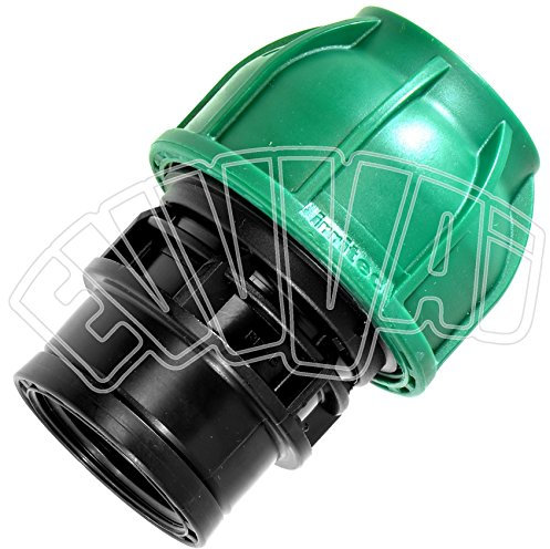 32 MM X 1 RACCORDO FEMMINA A COMPRESSIONE PER TUBO PN IRRIGAZIONE GIARDINO