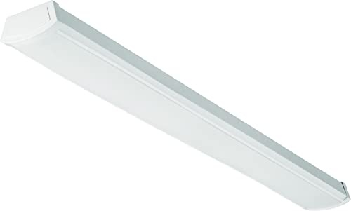 Lithonia Lighting 4' Low-Profile LED Wraparound Light Fixture, 4000K, 120V