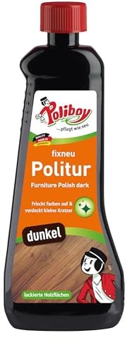 Poliboy - Fixneu Möbelpolitur Dunkel - für dunkle Oberflächen - beseitigt Kratzer und frischt auf! - 500ml - Made in Germany