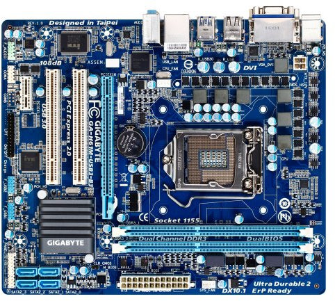 Gigabyte GA-H61M Mainboard Sockel 1155 Mikro ATX DDR3 Speicher