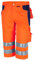 Qualitex Warnschutz-Shorts PRO MG 245 - orange/Marine - Größe: 54