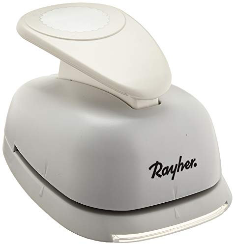 RAYHER Motive Puncher : Rond, 7.6cm ø, (3), patte-Blister 1pc, Métal, blanc, 23 x 14 x 9 cm