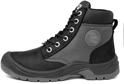 SAFETY JOGGER Sicherheitsstiefel Stahlkappen Herren - S3 / S1P Arbeitsschuh für Damen, rutschfeste Pannensichere Stahlsohle, Stoßdämpfender, Wasserabweisende Sicherheitsstiefel, Dakar Schwarz EU 40