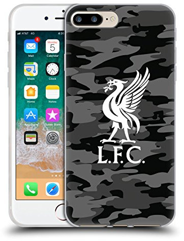 Head Case Designs Officially Licensed Liverpool Football Club Away Colourways Liver Bird Camou Gel Case [Military Grade Protection] Compatible With Apple iPhone 7 Plus/iPhone 8 Plus