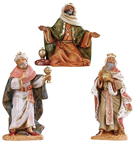 Krippenfiguren: Zauberer König zu Fuß sortiert 12 cm Brunnen 1 Stück