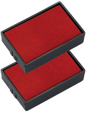 Trodat Ersatzkissen 6/4850 einfach und sauber wechselbar – Set mit 2 Stempelkissen in rot, dokumentenechte Tinte auf Wasserbasis, für die Stempel Modelle trodat Printy 4850 und 4850/L
