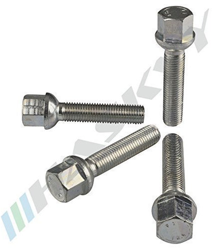 20 Tornillos de Rueda para Llantas Aluminio Esfera Esférico Mercedes Benz Clase a 169 / Clase-A 176 / B 245/246 / Clase-C 204,204k / C Coupe 204,204,AMG/CL 216 / Cla 117 / CLS 219/218 / E 211