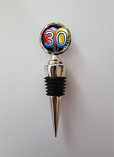 30th Birthday Polished Metal Wine Bottle Stopper Ideal Birthday Keepsake Gift N432