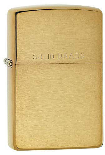 Zippo Messing gebürstet Gravur Feuerzeug