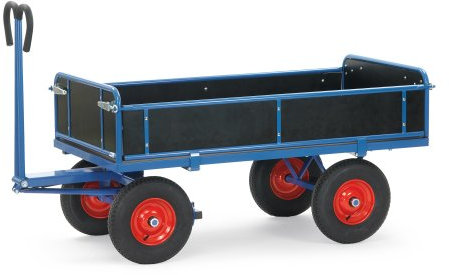 Fetra Transportgeräte mtmgfcmp4 Sackkarre mit Tabellen, Luftreifen, 1560 mm Länge x 825 mm Breite x 1130 mm Höhe
