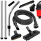 SPARES2GO Complete Wet & Dry 1.8m Hoover Hose, Rods, Floor & Mini Tool Kit for Numatic Henry Hetty etc Vacuum Cleaners