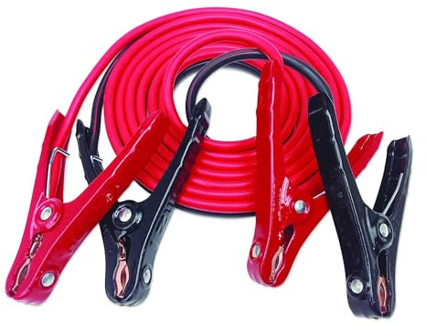 Justin Case Heavy-Duty Jumper Cables for Car, Includes 8 Gauge Wire Conductor 12' Car Jumper Cables & 365 Day Roadside Assistance