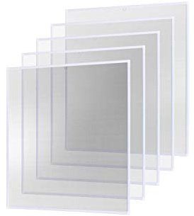 empasa Insektenschutz Fliegengitter Fenster Alurahmen Basic | Farbe: weiß, Größe:120 x 140 cm, 5er SET