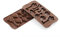 silikomart Choco Keys Stampo in Silicone 34x84 h 14 mm, Marrone, 21x10.5x1 cm
