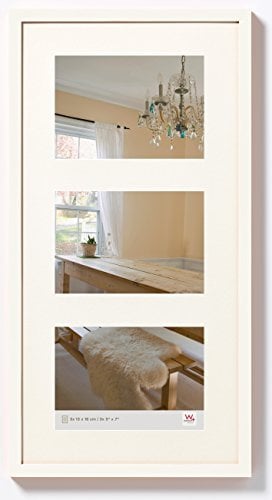 walther design Bilderrahmen polarweiss 3X 13x18 cm Peppers Holzrahmen BP338V