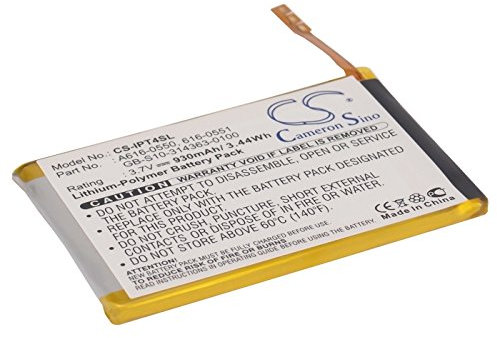 VINTRONS 3.7V Battery For iPod Touch 4th, 616-0550, 616-0551, GB-S10-314363-0100