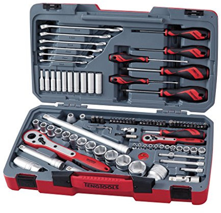 Teng TM095 95 Piece 1/4in and 1/2in Socket and Tool Set