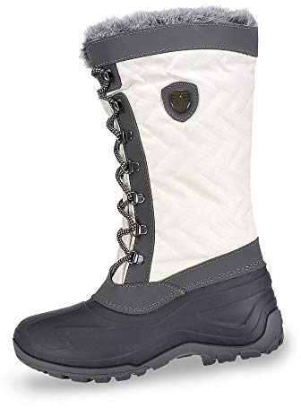 CMP Nietos, Stivali con Imbottitura Pesante Donna, Bianco BCo Gesso, 36