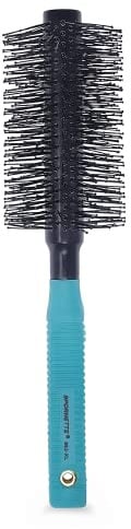 Spornette Double Stranded XL Round Brush, Nylon Bristles - Round Brush for Straightening, Anti-Frizz, Detangling, Volumizing - Styling for Wavy & Curly, Medium & Long Hair Lengths (2.25 Inches)