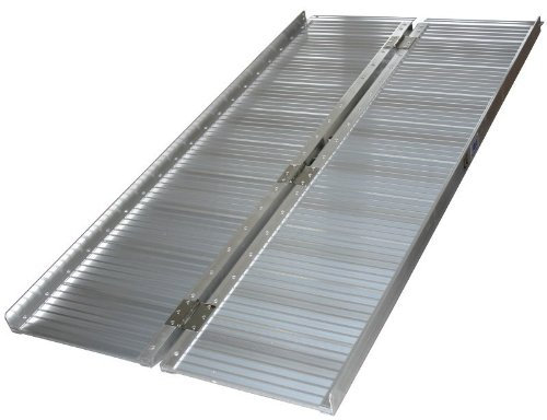 Rollstuhlrampe Laderampe Alurampe Rollstuhl Rampe Klappbar Faltbar Aluminium 180 cm