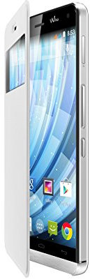 Wiko 93521 - Funda para móvil Getaway (Resistente al Polvo, Resistente a rayones), Blanco