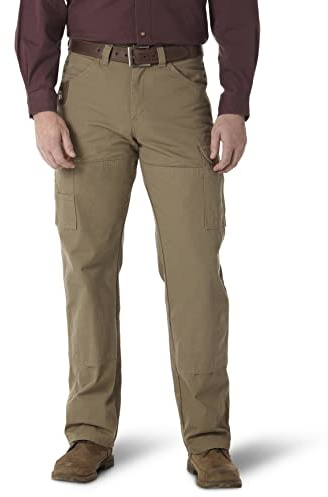 Wrangler Riggs Workwear mens Ranger work utility pants, Bark, 36W x 30L US