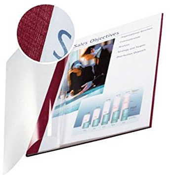 Leitz 73980028 Buchbindemappe impressBIND, Soft Cover, A4, 3,5 mm, 10 Stück, bordeaux