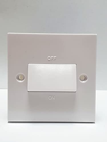10 Amp 3 Pole Fan Isolator Switch - White Plastic