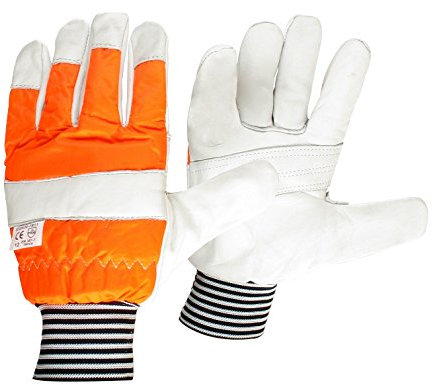 OZAKI - Gants Tronçonneuse - Gants Demi-Saison Spécial Travaux de Tronçonnage - Main Gauche en Kevlar - Taille 9/M