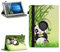 NAUC Robuste Universal Hülle 10 10.1 10.2 10.3 10.4 10.5 10.6 10.8 11 Zoll Tablet Schutzhülle Kunstleder Tasche Standfunktion extra 360° Drehbar, Farben:Motiv 11