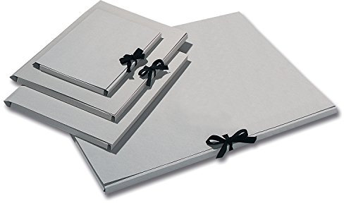 Folia 6902 Sammelmappen mit Band aus Graukarton für DIN A4