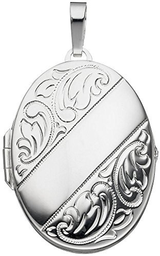 Medaillon Amulett Anhänger zum Öffnen aus 925 Echt Silber für Damen