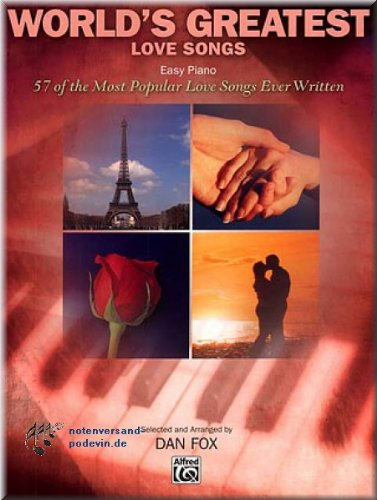 WORLD'S GREATEST LOVE SONGS (Easy Piano) - Klaviernoten [Musiknoten]