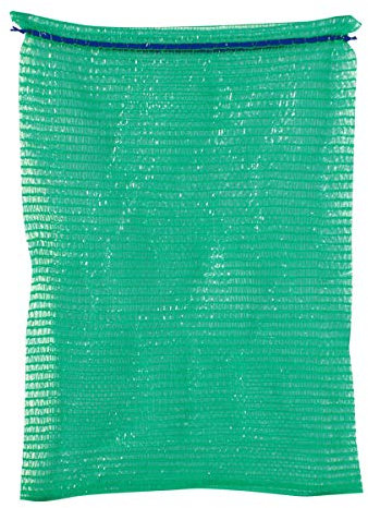 100 x 45cm x 60cm Mesh Bags with Drawstring Packing Vegetables Newspapers kindling shellfish etc Green