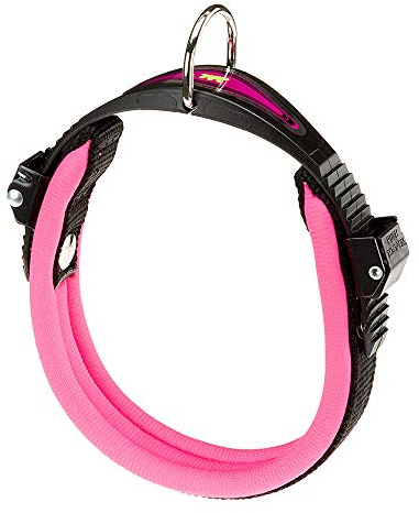 Ferplast Ergofluo Dog Collar, 25-33 cm, Fuchsia