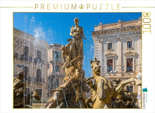 CALVENDO Puzzle Piazza Archimedes mit Artemisbrunnen, Syracusa | 1000 Teile Lege-Größe 64 x 48 cm Foto-Puzzle für glückliche Stunden