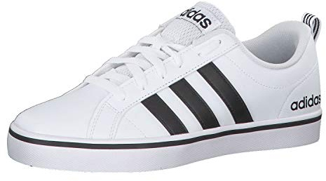 adidas Sneakers, Men's Basketball Shoes, White (Footwear White/Core Black/Blue), 10.5 UK (45 1/3 EU)