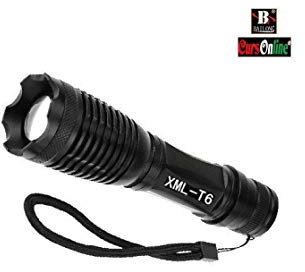 CursOnline® Torcia Ultima Generazione LED CREE XM-L T6 INTROVABILI in CIRCOLAZIONE Incredibile Potenza 350/500mt. Super Zoom, Batteria Ricaricabile BL-Q1837-T6 con Attacco Fucile e Controllo remoto.