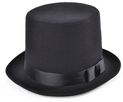 Bristol Novelty Unisex Wool Look Top Hat
