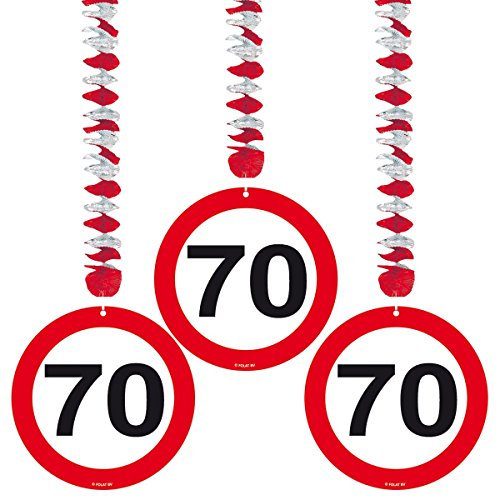 Folat 8714572051378 5137 - Rotorspirale - Verkehrszeichen - 3 STK. - Zahl: 70
