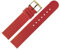 MARBURGER Uhrenarmband 16mm Leder Rot Gold - Montage Set 7611642100220