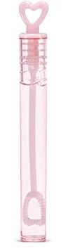 PartyDeco , Seifenblasen Hochzeit Set Hochzeitsdeko - 48 Stück - Herz - Wedding Bubbles Herzgriff mit Füllung für Hochzeit Verlobung Geburtstag Gastgeschenke Dekoration - Röhrchen, Rosa