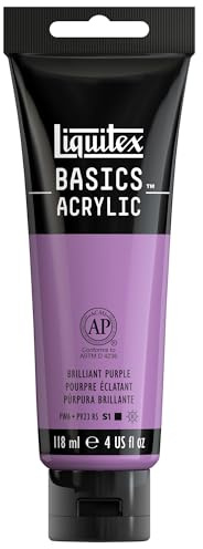 Liquitex Basics Acrylic, 118 ml Tube - Purple Brilliant