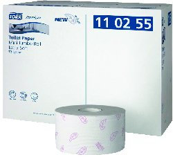 TORK 110255 Papier Toilette Extra Doux Mini Jumbo Premium 3 Plis Blanc 120 m