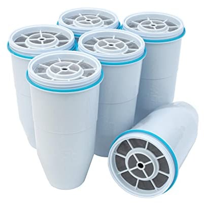 ZeroWater ZR-600 Replacement Filters, White, 6-Pack by ZeroWater